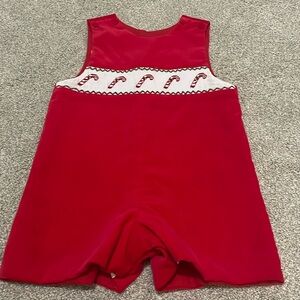 NWOT Smocked Christmas Jon Jon